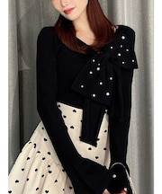 ビッグリボンニットトップス