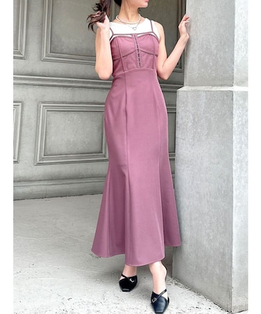 パイピングキャミワンピース