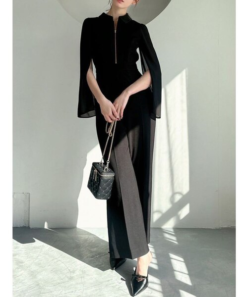 RESEXXY シアースリーブコンビネゾン オールインワン リゼクシー RESEXXY シアースリーブコンビネゾン （ベージュ