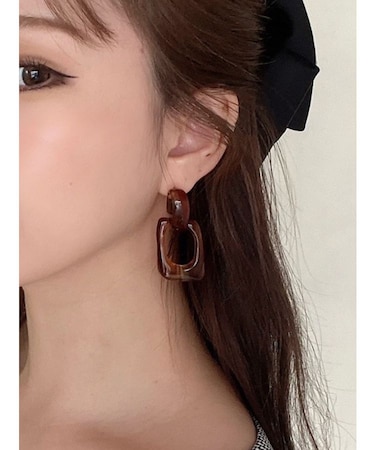 マーブルパンプピアス