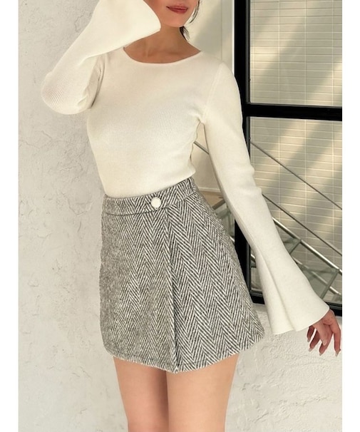 ヘリンボーンラップスカパン【セットアップ着用可能】