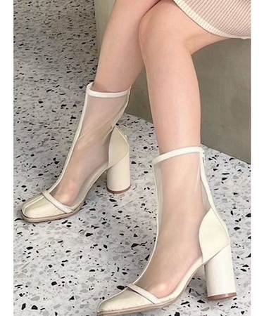 メッシュショートブーツ