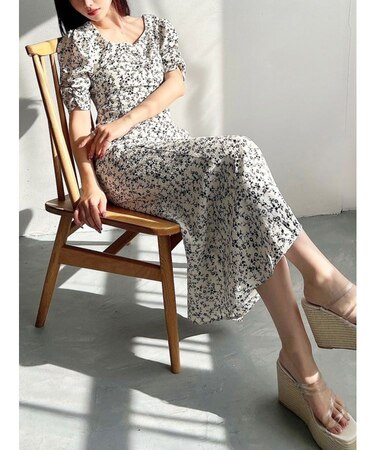 バックオープンマーメイドワンピース