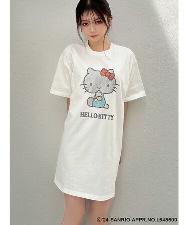 【ハローキティコラボ】ストーンTシャツ