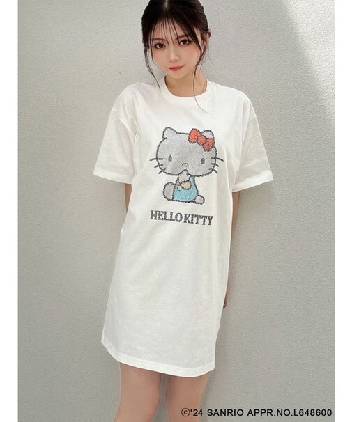 【ハローキティコラボ】ストーンTシャツ