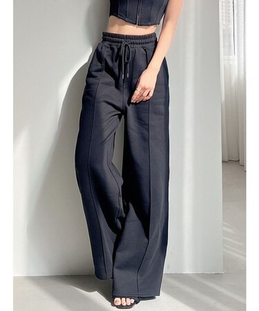 スウェットワイドパンツ【セットアップ着用可能】