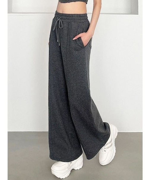 スウェットワイドパンツ【セットアップ着用可能】