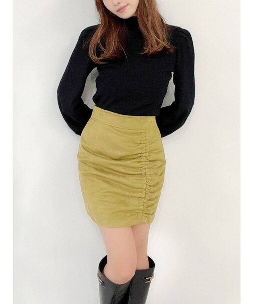 ギャザーポイントミニスカート