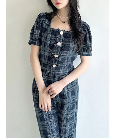 ツイードコンパクトブラウス【セットアップ着用可能】