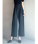 バックレースアップワイドパンツ