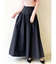 ギャザーナイロンフレアスカート