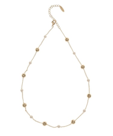 オルタネイトメタルボールネックレス