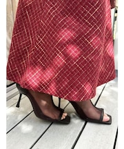 オープントゥメッシュブーツ