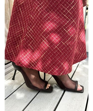 オープントゥメッシュブーツ