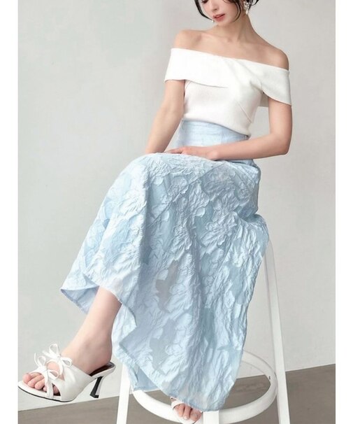 シアーフラワースカート