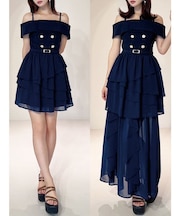 2Wayオフショルドッキングワンピース