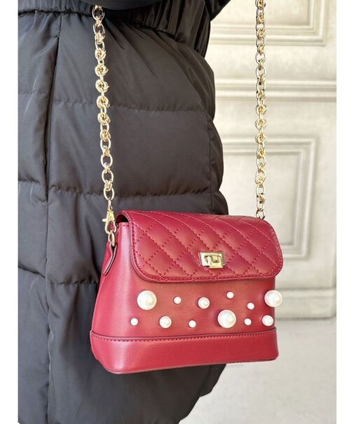 パールポイントキルティングバッグ