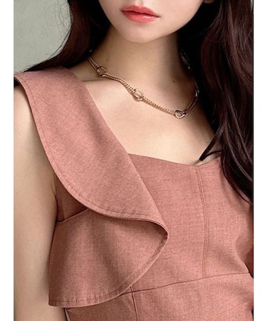 チェーンコンビネックレス