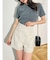 ハイウエストショートパンツ