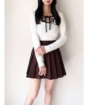 【ZOZO限定】バイカラーリボンカットトップス