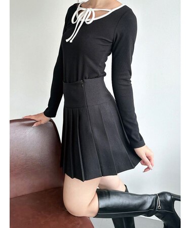 【ZOZO限定】プリーツミニスカート