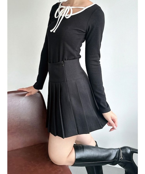 【ZOZO限定】プリーツミニスカート