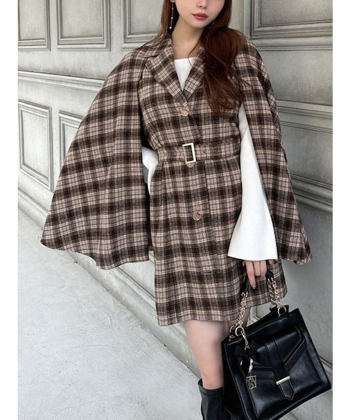 ケープショートコート