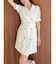 スリーブシアーデザインミニワンピース