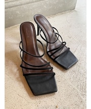 ランダムラインピンヒールサンダル