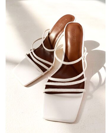 ランダムラインピンヒールサンダル