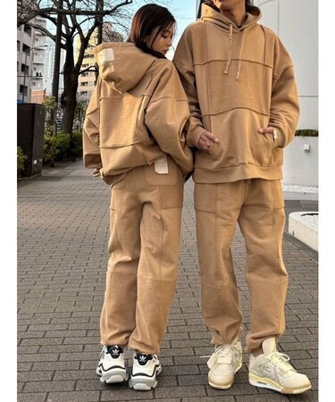 【ｍ】patchwork sweat pants【セットアップ着用可能】