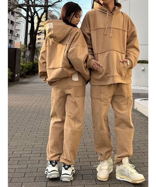 【ｍ】patchwork sweat pants【セットアップ着用可能】