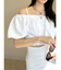 バルーンスリーブオフショルブラウス【セットアップ着用可能】