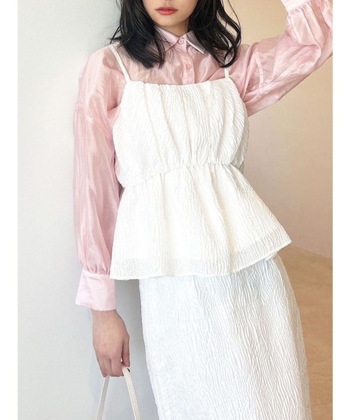 シアーショートシャツ