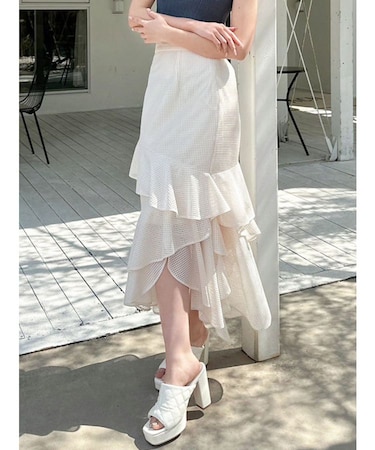 メッシュラッフルスカート