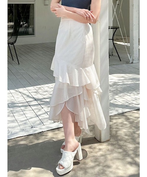 メッシュラッフルスカート