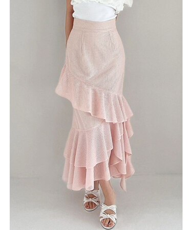 メッシュラッフルスカート