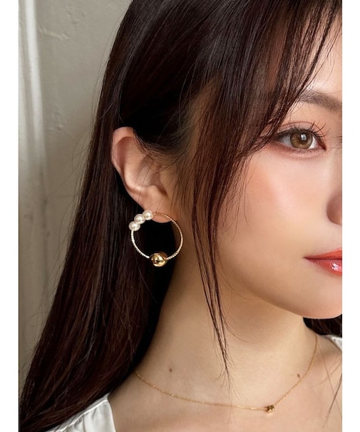 コンビサークルピアス