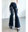【追加生産分】カットアウトリボンデニムパンツ