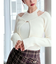 レイヤードニットトップス