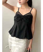 ヘムバルーンキャミトップス【セットアップ着用可能】