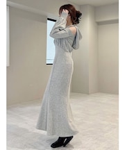 レイヤードフーディワンピース