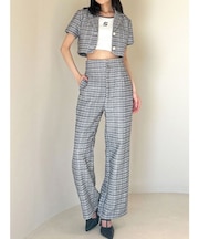 ツイードワイドパンツ【セットアップ着用可能】