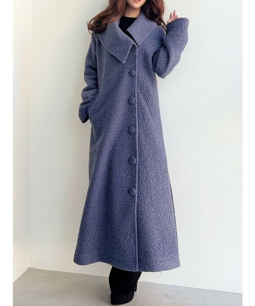 アシメカラーロングコート｜リゼクシーの通販｜&mall（アンド