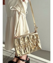 メタリックギャザーバッグ