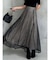 ハウンドトゥースシアーフレアスカート