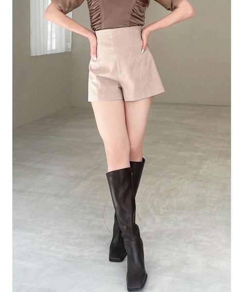 epa ハイウエストショートパンツ(ベージュ) epa ハイウエストショートパンツ(ベージュ) ハイウェスト
