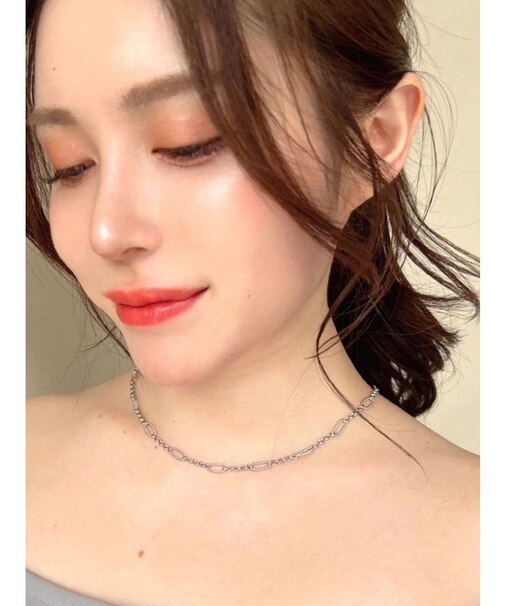 オーバルチェーンネックレス