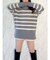 ボーダーニットチュニック