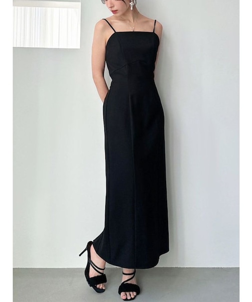 Iラインキャミワンピース【セットアップ着用可能/ピンクWEB限定カラー】